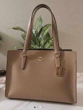 Coach Brown Leather Tote Bag